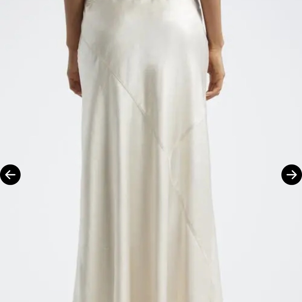 ATM Anthony Thomas Melilla satin bias cut skirt NWT - Picture 2 of 9